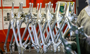 Aluminum motorcycle frame