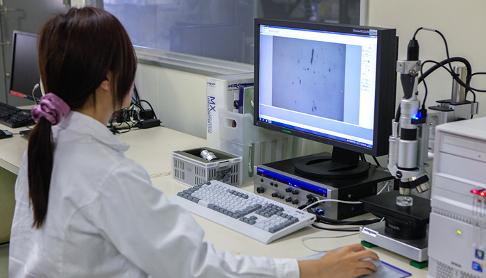 Material testing room